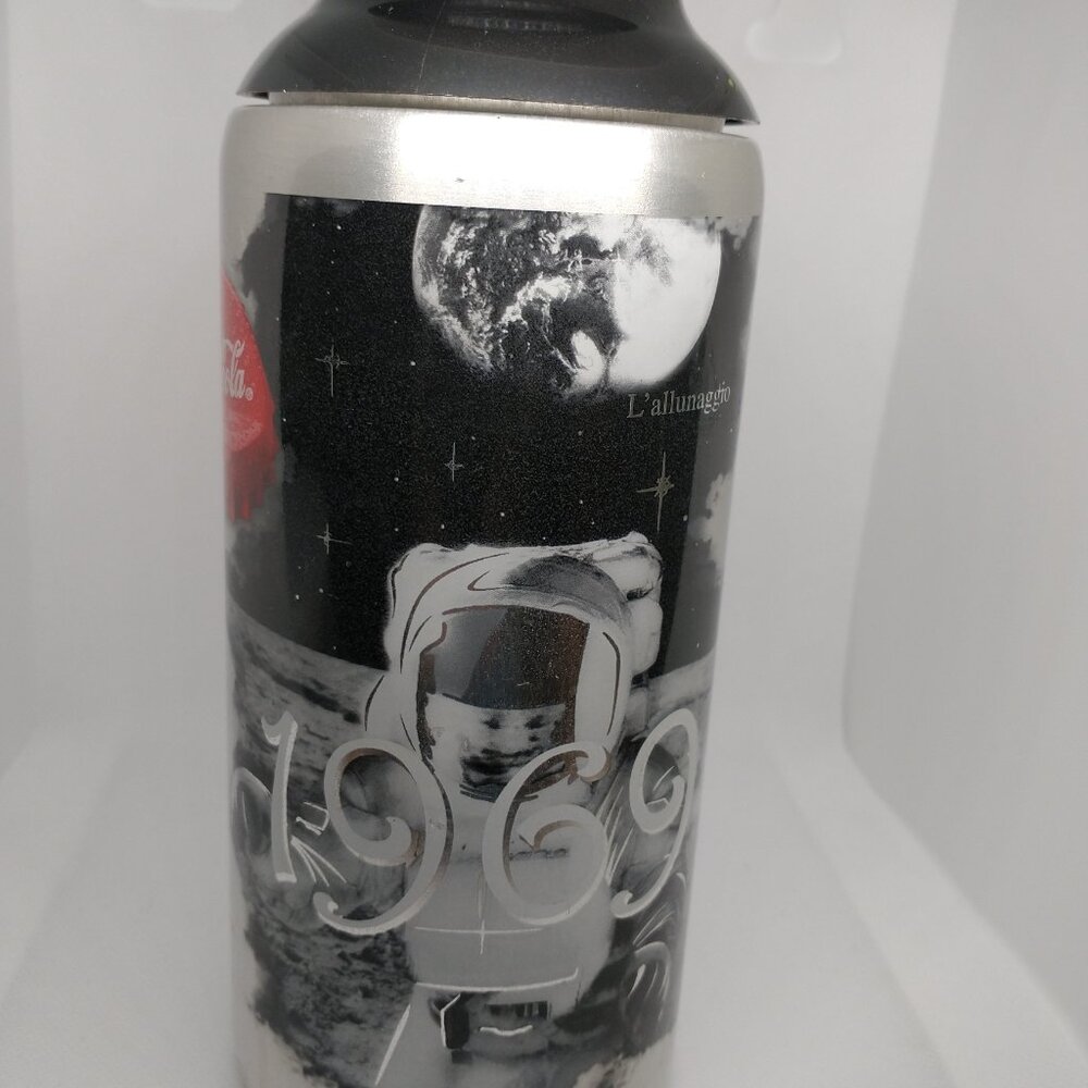 Coca-Cola Silver Thermos Bottle Special Edition L'allunaggio - Italy